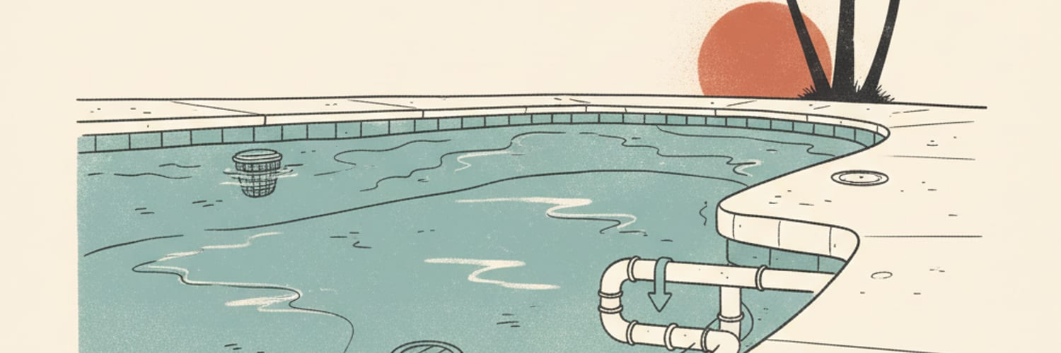 Emergency Pool Service illustration for homeowners in Fallbrook, California