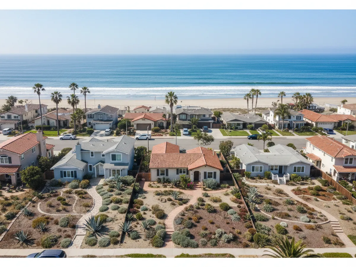 Coastal San Diego County neighborhood near Oceanside
