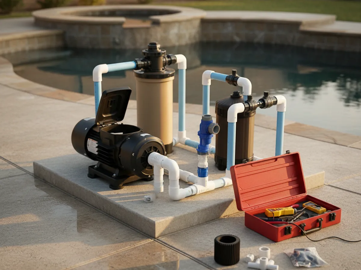 Emergency Service detail work by a licensed San Diego County pool technician