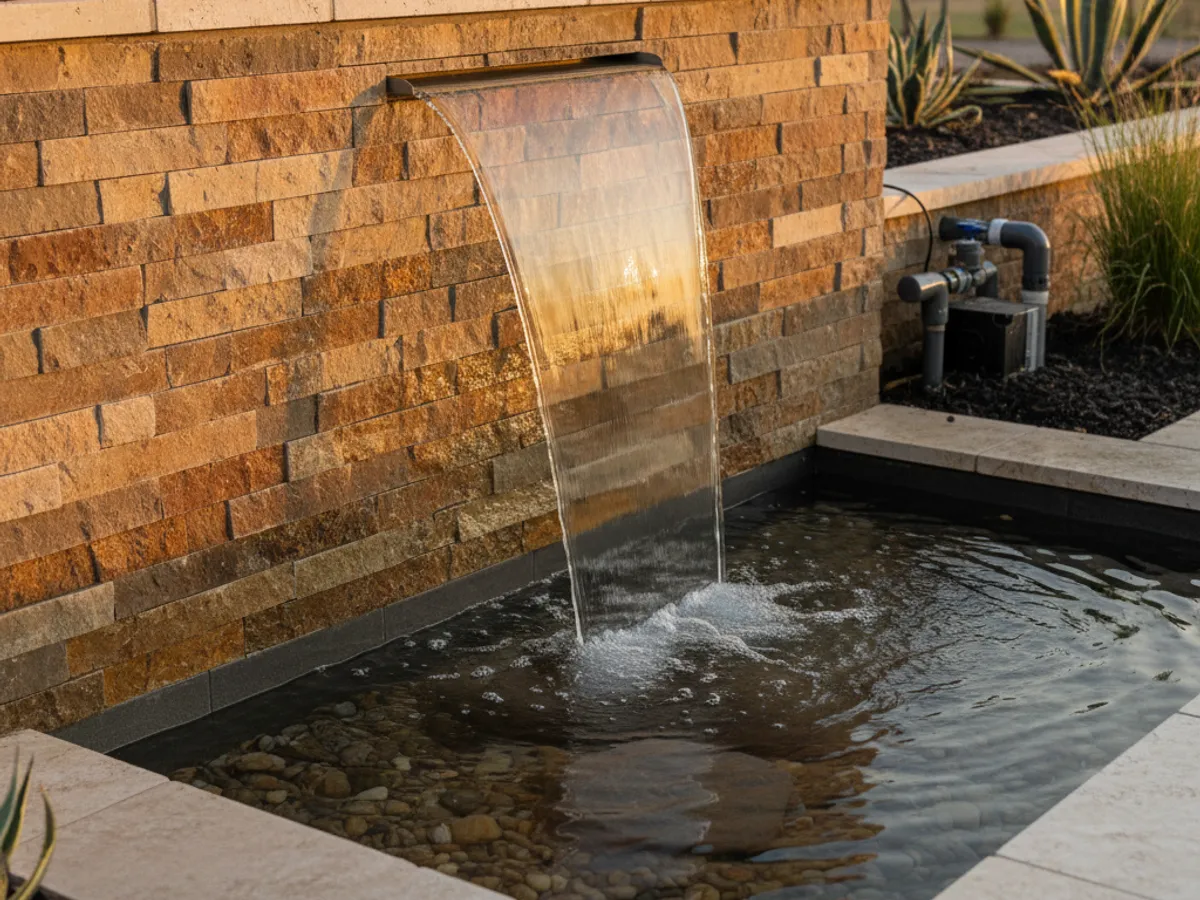 Fountain Service detail work by a licensed San Diego County pool technician