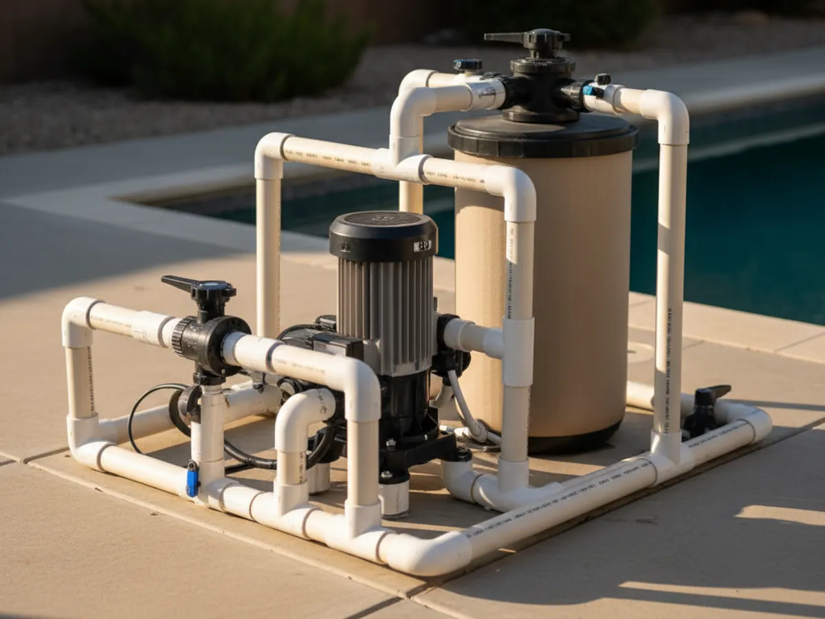 Pool Repair detail work by a licensed San Diego County pool technician