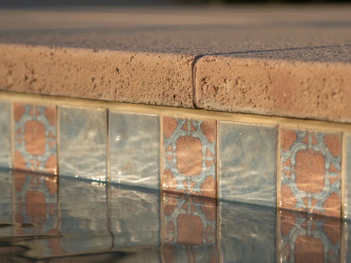 Tile Cleaning detail work by a licensed San Diego County pool technician