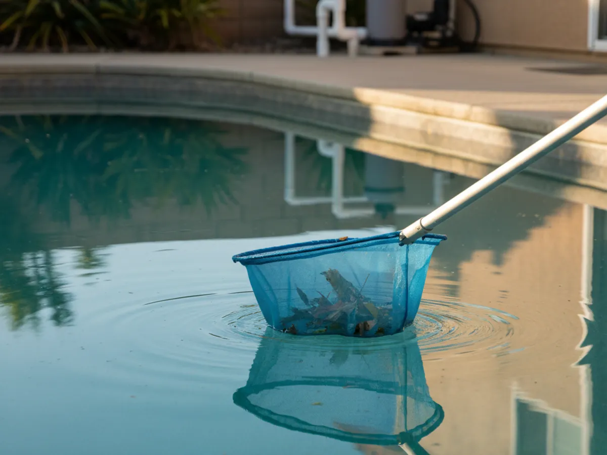 Weekly Cleaning detail work by a licensed San Diego County pool technician